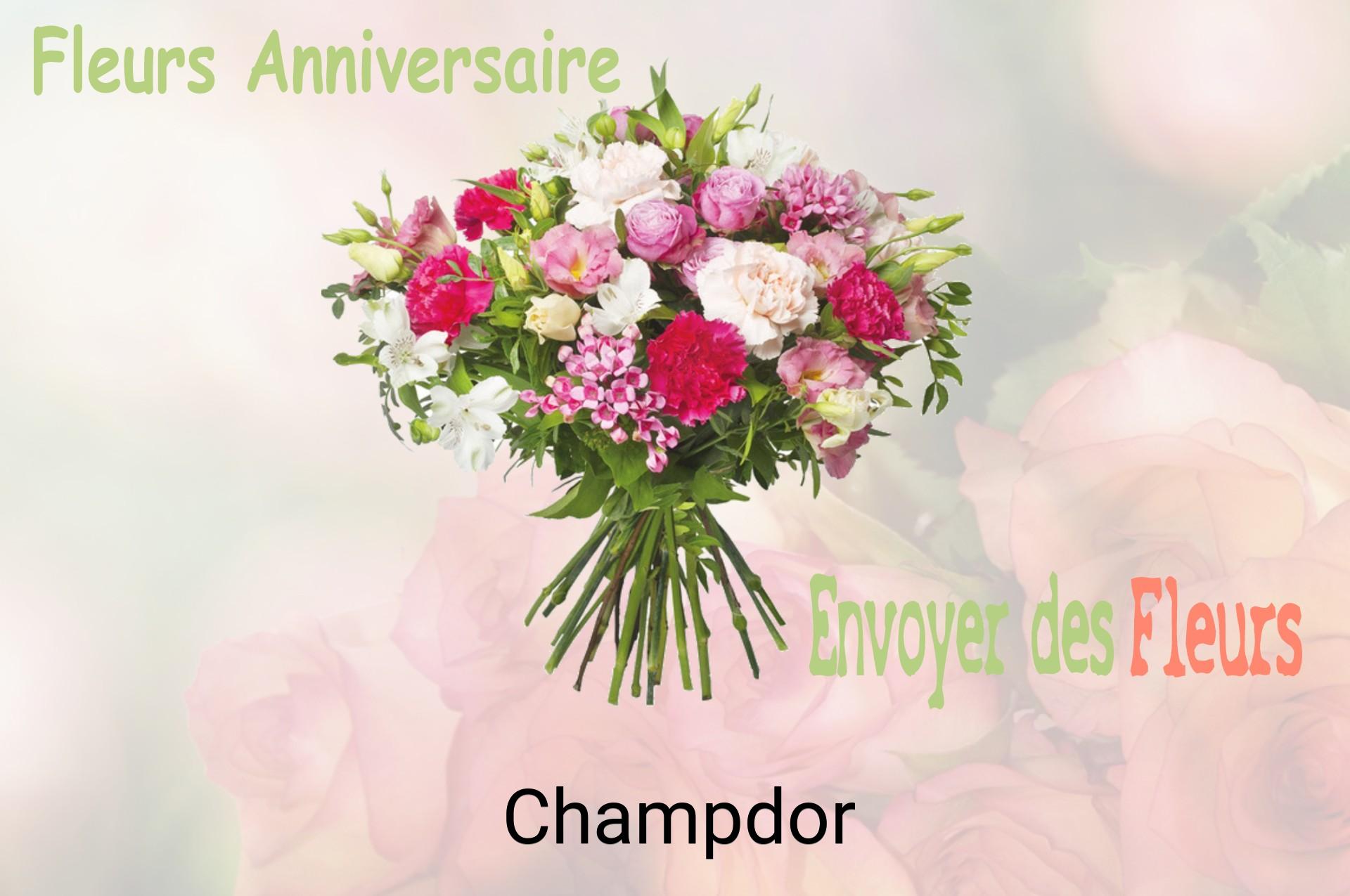 Bouquet de fleurs d’anniversaire livré à Champdor
